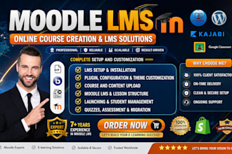 setup, install  ,customize moodle upgrade, professionally moodle online course