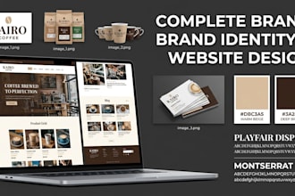 design your brand identity and build a matching website