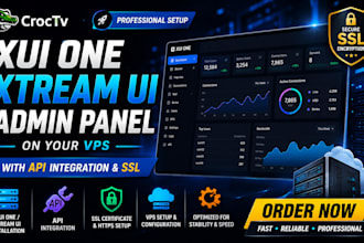 setup xui one, xtreamui admin panel on your vps with API integration, SSL