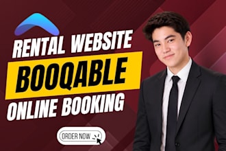 design booqable website, redesign booqable website, online rental website seo