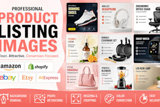 design ebay and etsy product listing images, canva design, ecommerce graphics