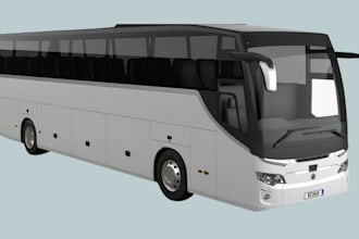 do 3d bus modeling, 3d bus, bus modeling,