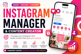 be your instagram manager and content creator