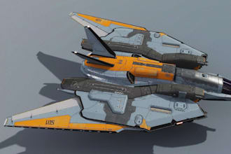 create detailed 3d spaceship models and sci fi game assets for unity unreal