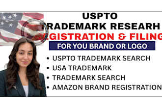 uspto trademark research registration USA trademark filling for brand name logo