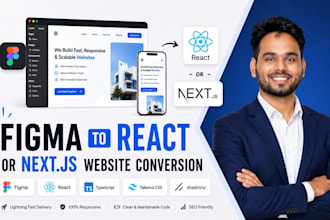 convert figma to next js react js shadcn responsive websites