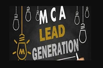 provide high quality and verified mca leads