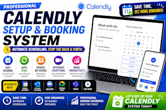 set up calendly appointment scheduling and booking system