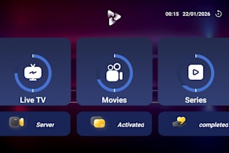 custom white label iptv smarters player, ibo player, xciptv app with admin panel