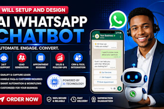 build a whatsapp ai chatbot for customer service and sales