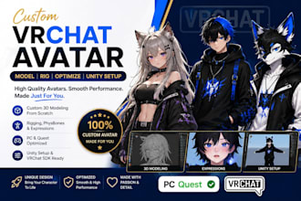 do custom vrchat avatar design