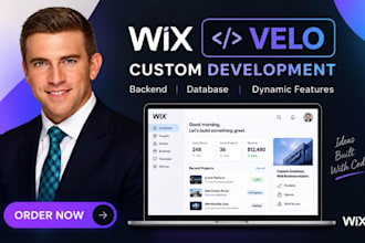 develop wix velo customm functionality backend database wix website development