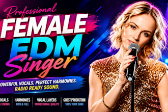 be your female edm singer and vocalist for your track