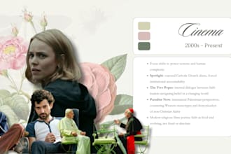 design a cinematic pitch deck