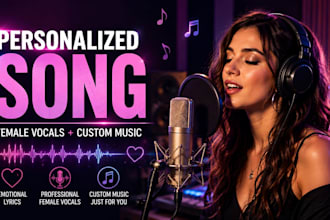 create a personalized song with female vocals and music