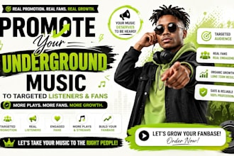 promote your underground music to targeted listeners and fans