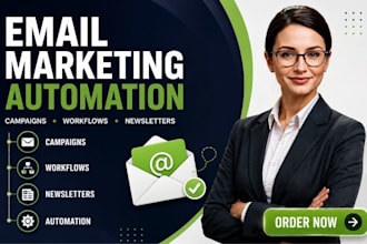 setup email marketing automation campaigns workflows newsletter