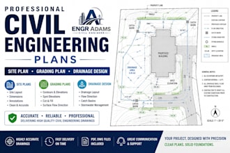 do site plans grading and drainage design drawings