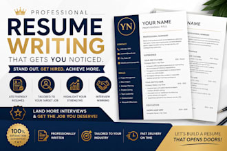 create a professional and ats friendly resume designe