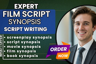 write script synopsis, treatment, logline and pitch document for your script