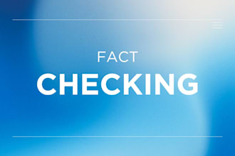 be your fact check expert and your proof reader