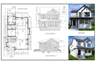 create architectural permit drawing,structural and mep plan