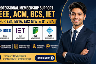 provide iet bcs and ieee fellow supporters for eb1a eb2 niw visa applicants
