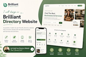 design, customize or build a brilliant directory website