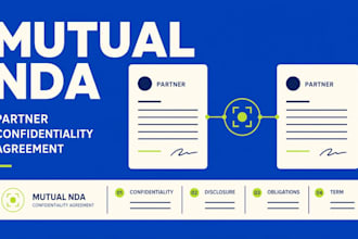 draft a professional mutual non disclosure agreement for partners