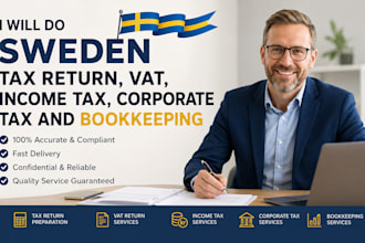 do sweden tax return, vat, income tax, corporate tax and bookkeeping