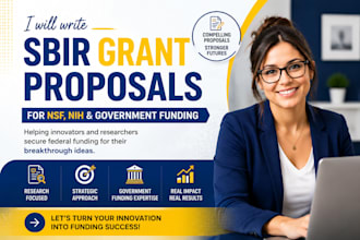 write sbir grant proposals for nsf nih and government funding