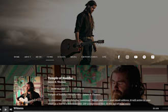 build a stunning bandzoogle website and online store for your music brand