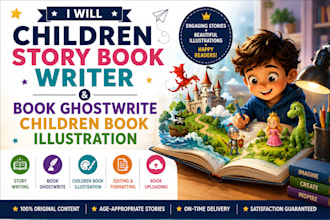 children story book writer book ghostwrite children book illustration