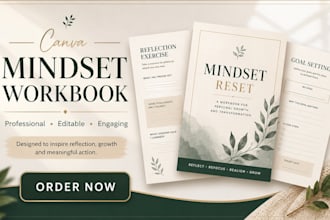 design a canva mindset workbook for coaches and personal growth