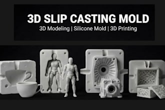 design 3d silicone mold, resin mold, casting mold, injection, jewelry mold stl