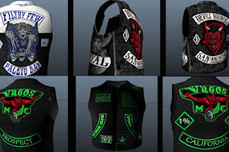 do fivem kuttes custom fivem clothing kuttes mc mc vest biker clothing kuttes