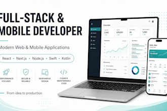 build a modern  web app with react next and node