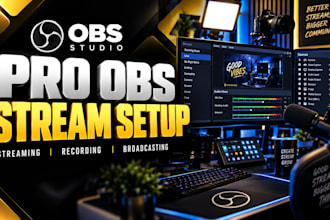 setup obs studio for professional streaming, recording and broadcasting