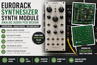 design eurorack synthesizer synth module analog audio pcb