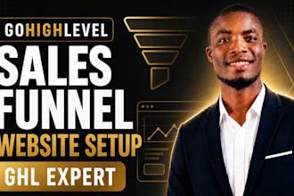 setup gohighlevel salesfunnel, gohighlevel website as a ghl expert