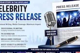 write a celebrity press release for maximum media exposure