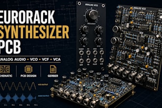 design eurorack synthesizer synth module analog audio pcb circuits