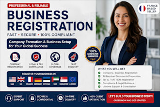 register your business, company or llc and assist with business formation