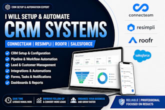 setup connecteam resimpli roofr salesforce crm automation and integration