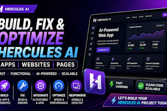 build fast functional hercules ai app fix hercules ai website hercules ai pages