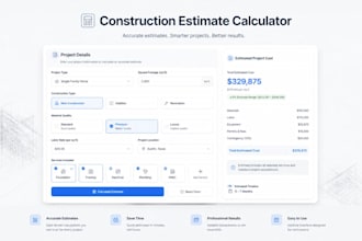 build construction estimate calculator, contractor lead hvac CRM automation