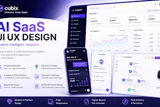make ai saas UI UX design for dashboard ai agent chat interface web app