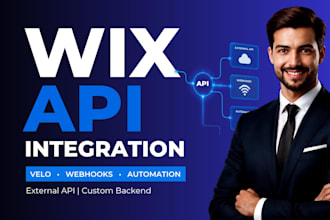 integrate external API via wix velo code, wix custom automation, wix booking