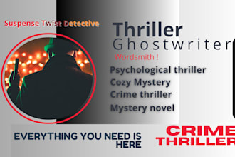 ghostwriter thriller ghost writer crime story mystery horror ghostwriting novels