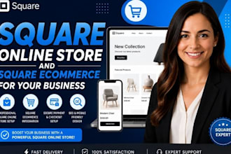 setup square online store and square ecommerce for your business